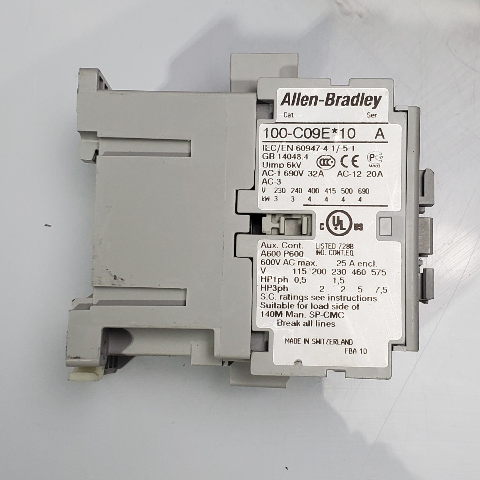 (Lot of 200) ALLEN BRADLEY 24V DC CONTACTOR SER A 100C09E*102