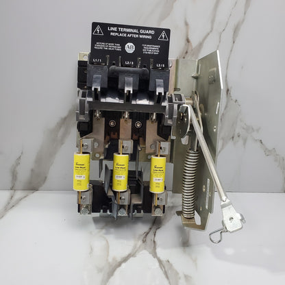 Allen Bradley 1494V-DS200 Fusible Disconnect W/ 1494V-FS200 & 3x LPJ-100SP0