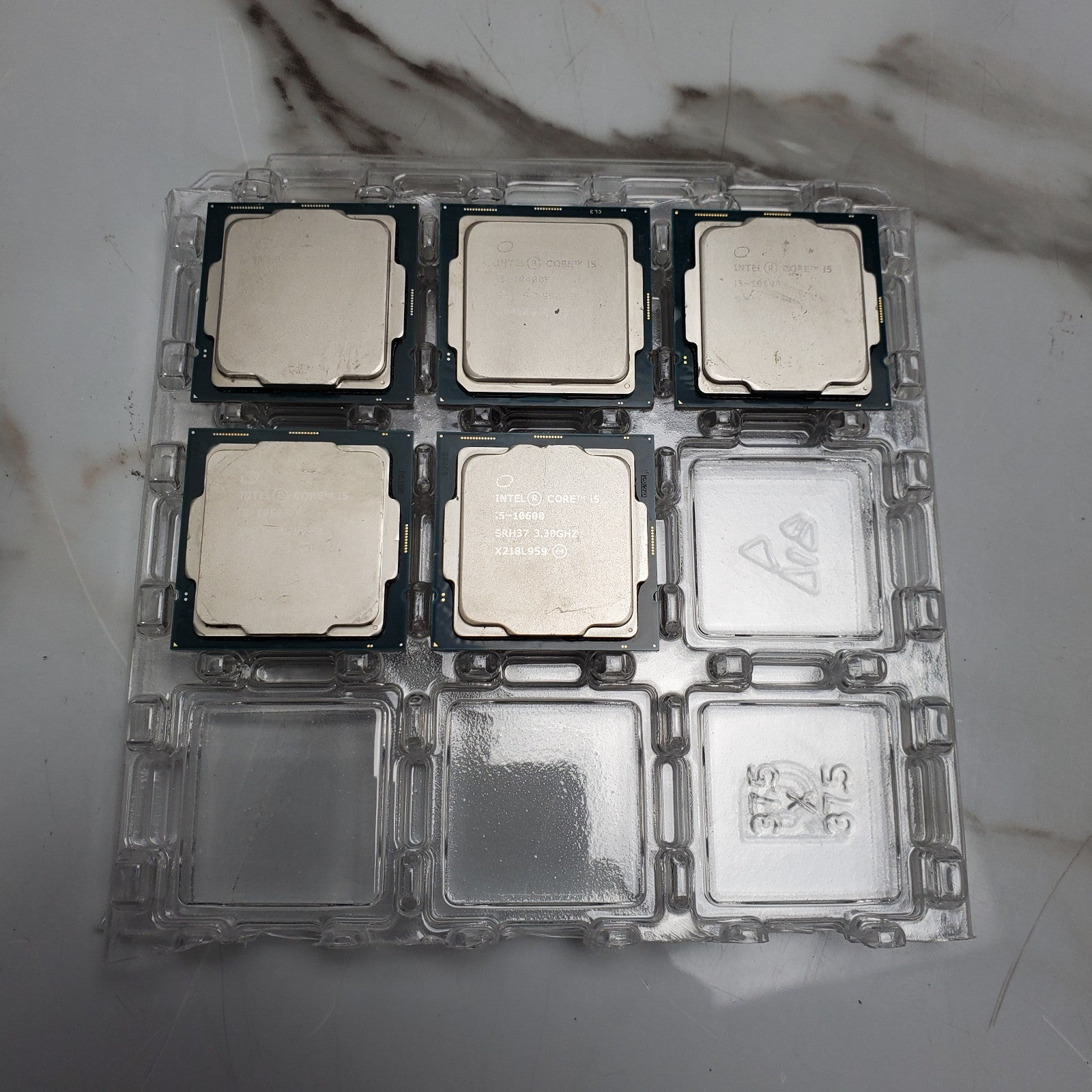 (Lot of 5) Intel Core i5 10th gen Processor 6 Core 12MB Cache LGA1200 *Read0
