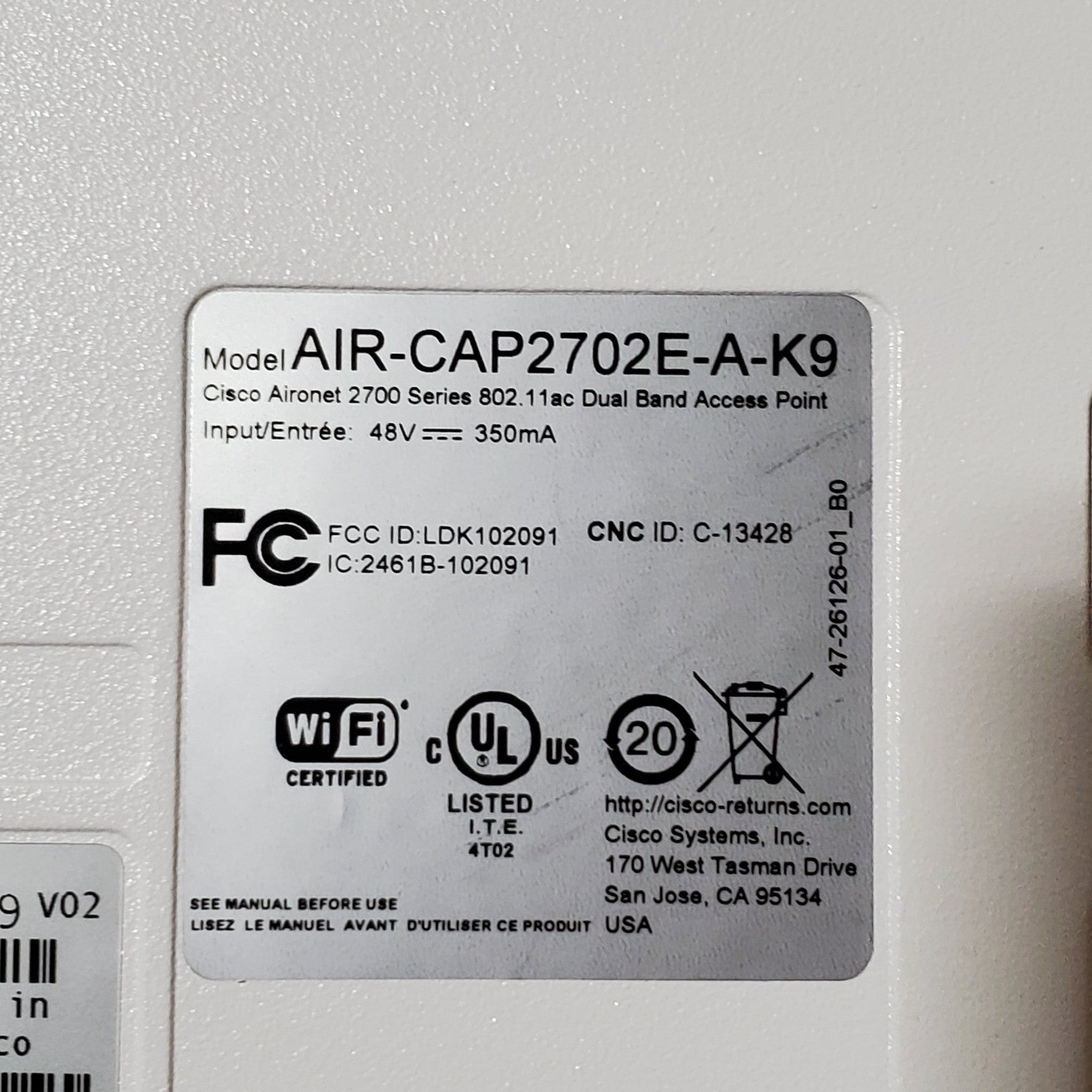 (lot of 10) Cisco AIRCAP2702EAK9 Wireless Access Point *Read*3