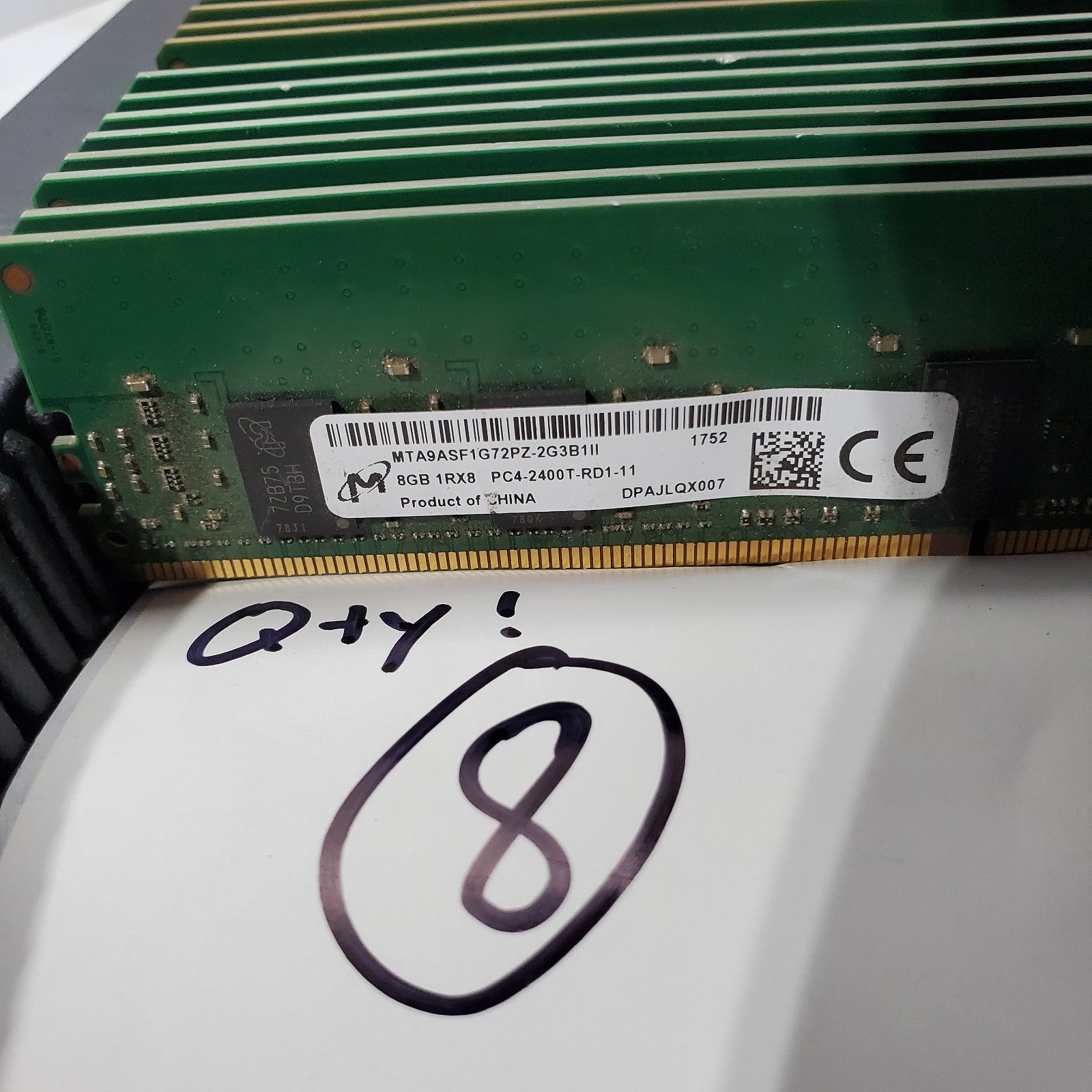 (Lot of 36) Mixed 8GB DDR4 Ram Sticks ECC Server Memory Mix Brand/Speed5