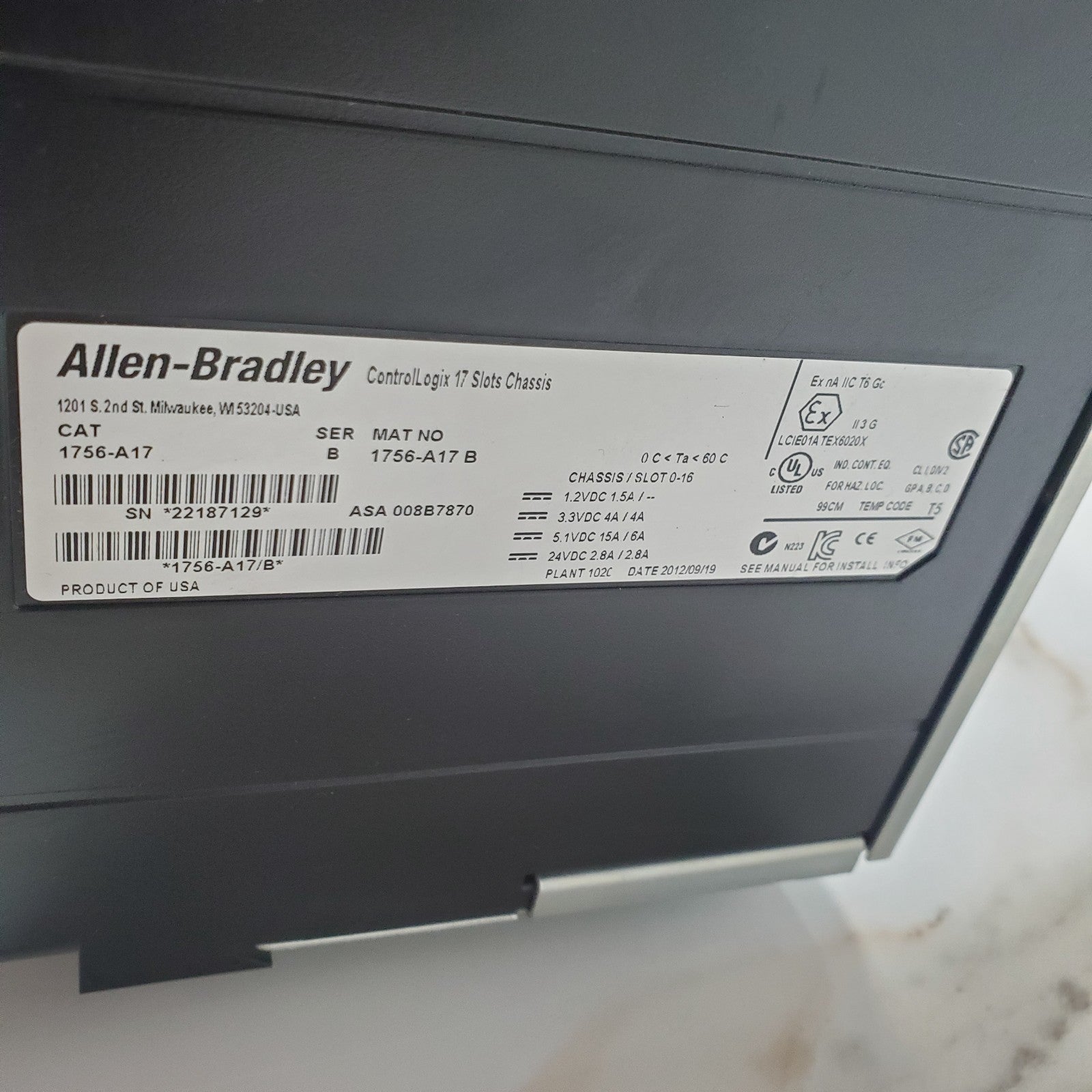 Allen Bradley Control Logix5572 Bundle Keys | EtherNet/IP & DC Modules (READ)10