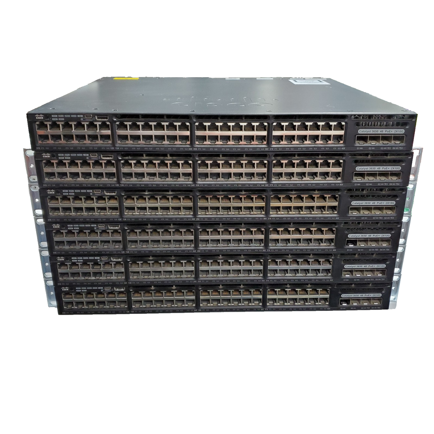 (Lot of 6) Cisco WSC365048FWDS 48 Port FPoE 2X10G Gigabit Switch0