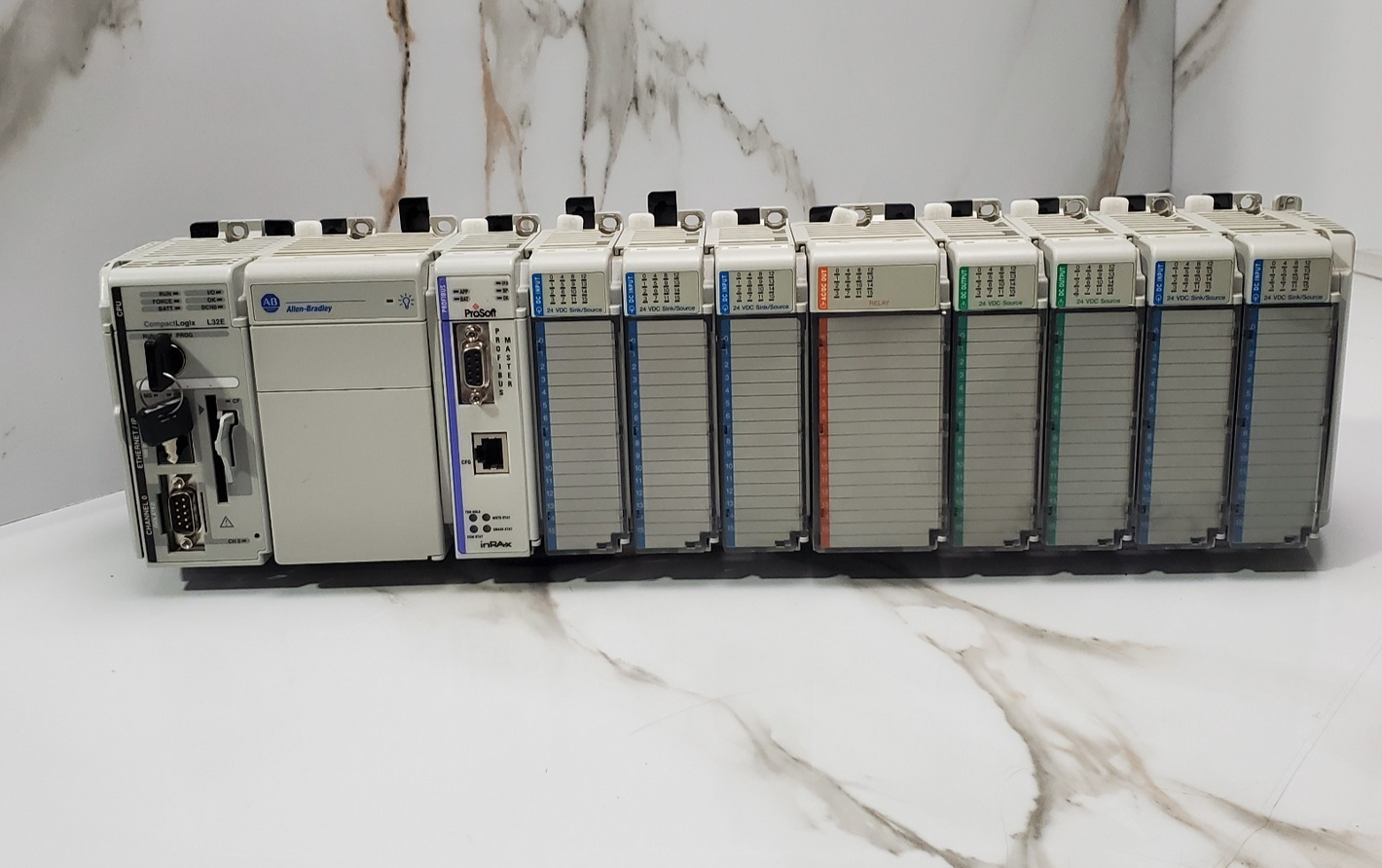 Allen Bradley CompactLogix L32E Bundle W/Keys | ProSoft Comm Module & DC Modules0