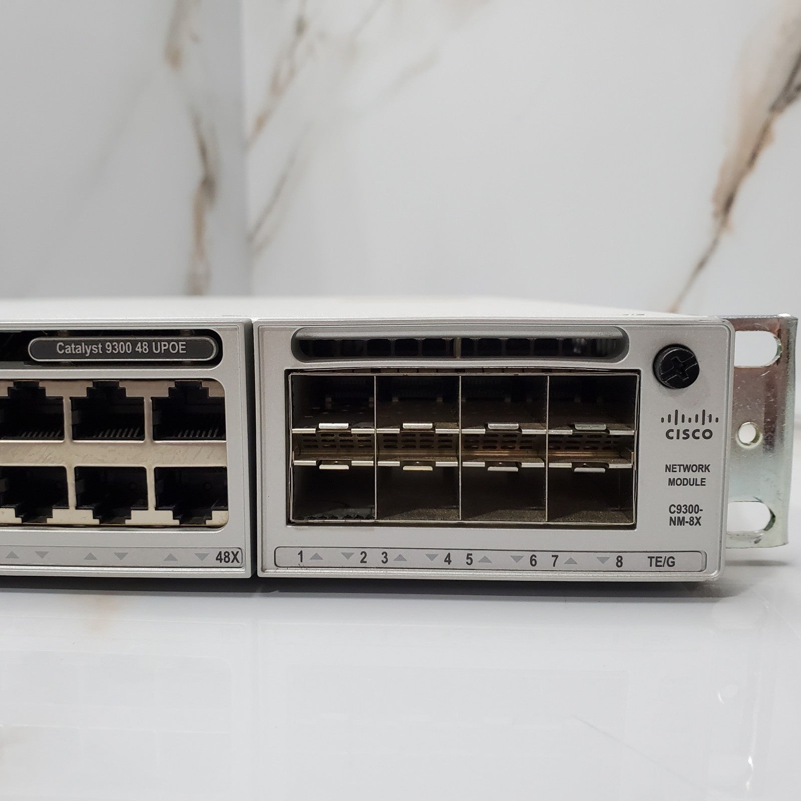 Cisco Catalyst C9300‑48U‑E 48‑Port PoE+ Switch + C9300NM‑8X + Dual 1100W PSU3