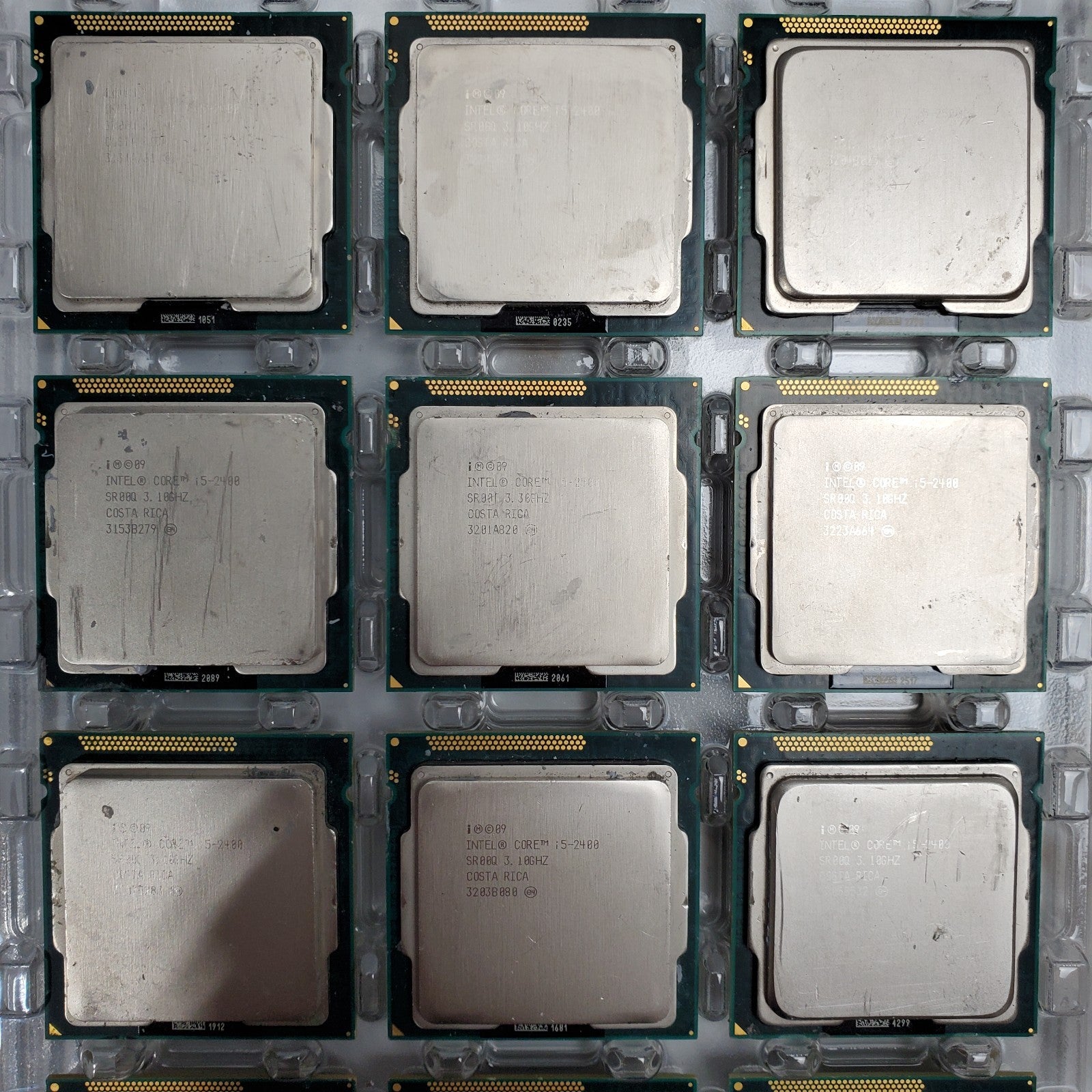 (Lot of 38) Intel Core i5 & i7 2nd Generation CPUs – Mixed Models - Working Pull3