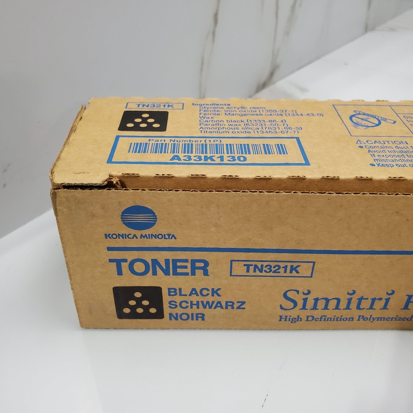 Genuine Konica Minolta TN321K Bk A33K130 High D. P. Toner Cartridge1