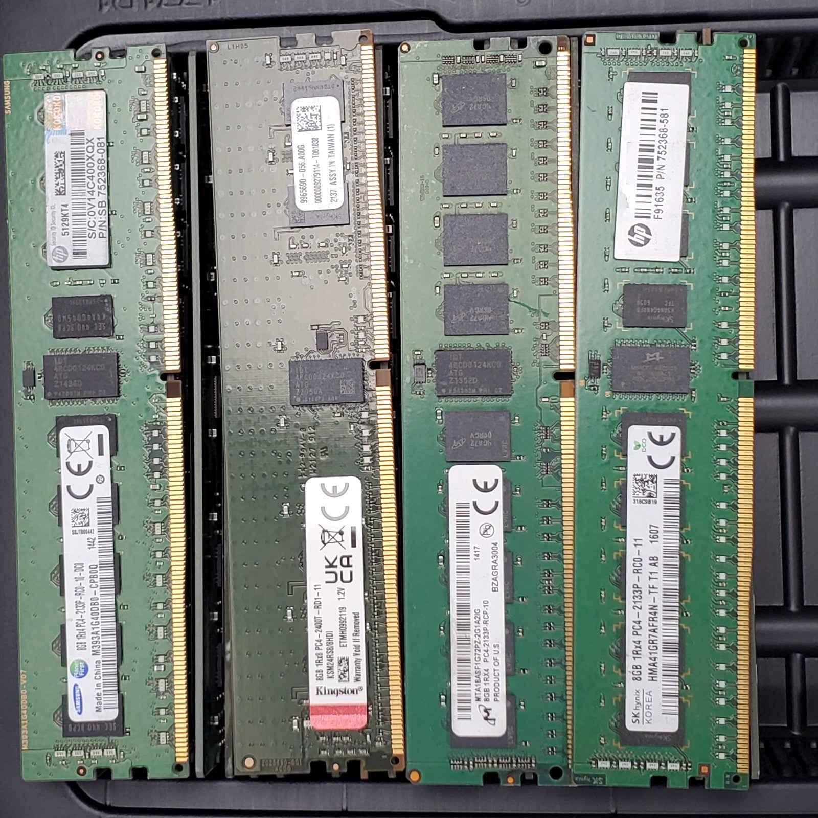 (Lot of 26) 8GB PC4 Server Memory Ram Mixed Brands, Mixed Speeds2