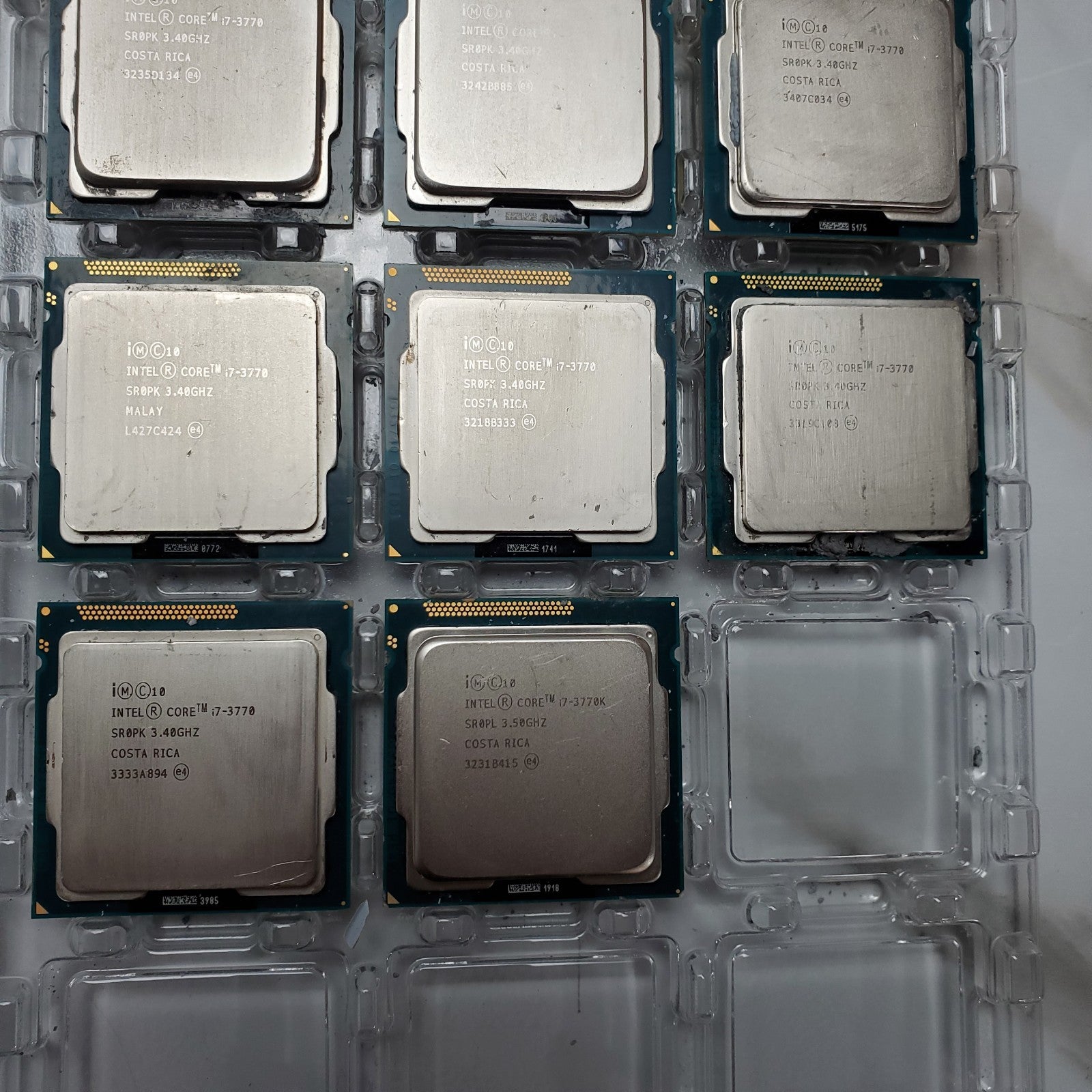 (Lot of 90) Intel 3rd Gen Core i3 i5 i7 Desktop CPUs – Mixed Processor Lot READ3
