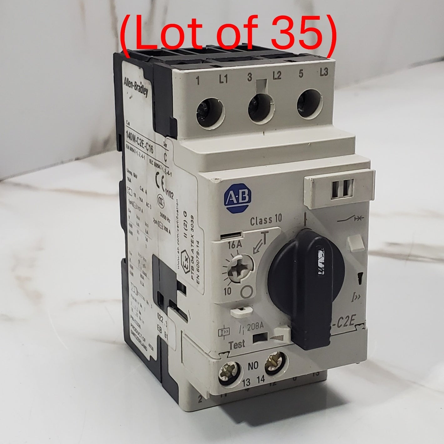 (Lot of 35) Allen Bradley 140MC2EC16 SER C Circuit Breaker0