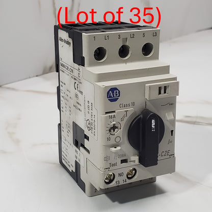 (Lot of 35) Allen Bradley 140MC2EC16 SER C Circuit Breaker0