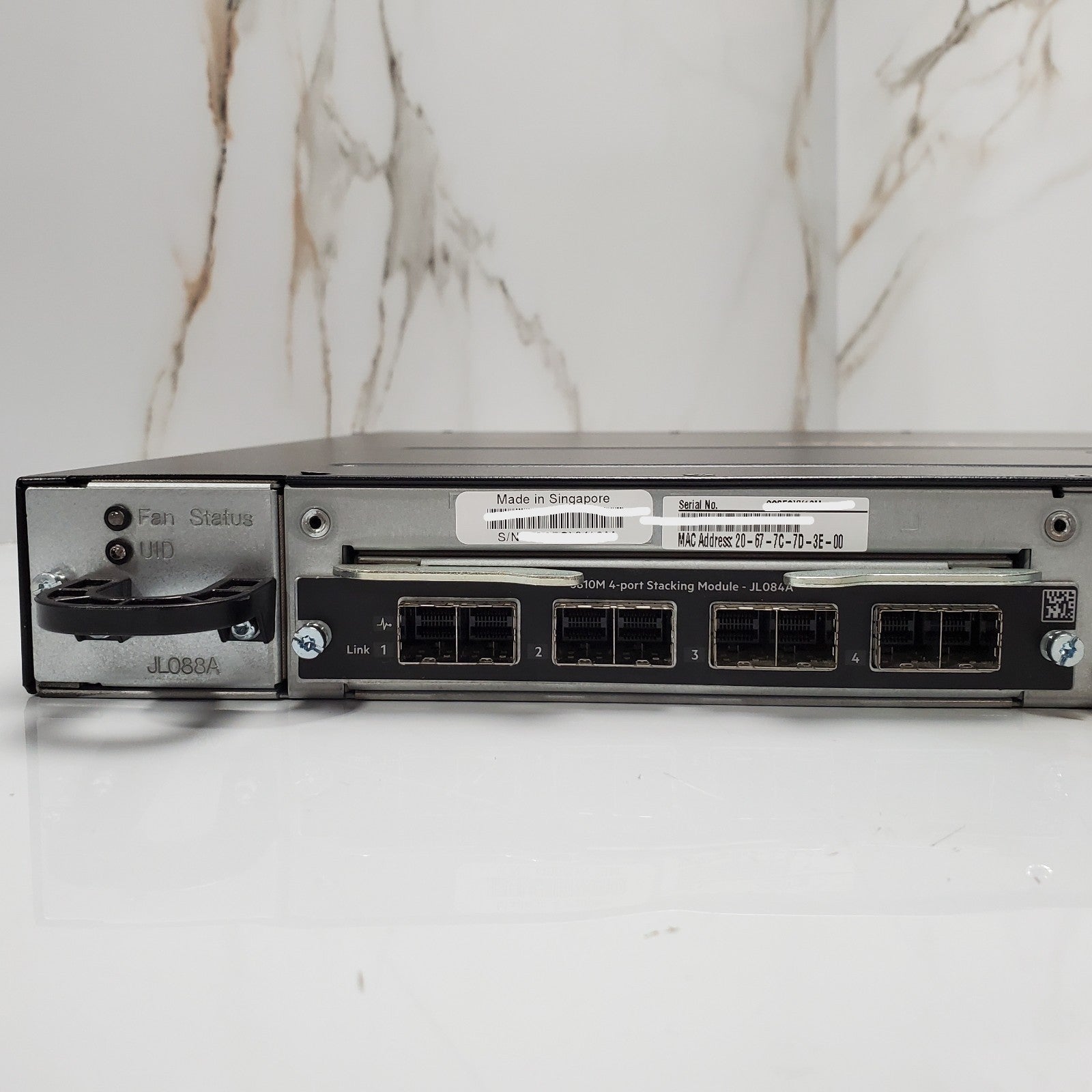 JL075A HP HPE Aruba 3810M 16Ports SFP+ Switch JL084A Stacking Mod 2x JL085A6