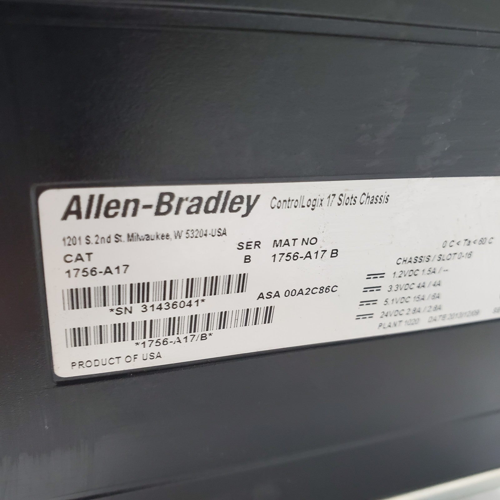 Allen Bradley Control Logix5572 Bundle Keys | EtherNet/IP & DC Modules *READ10