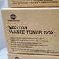 (Lot of 5) Konica Minolta WX103 Waste Toner Box Container A4NN0Y24