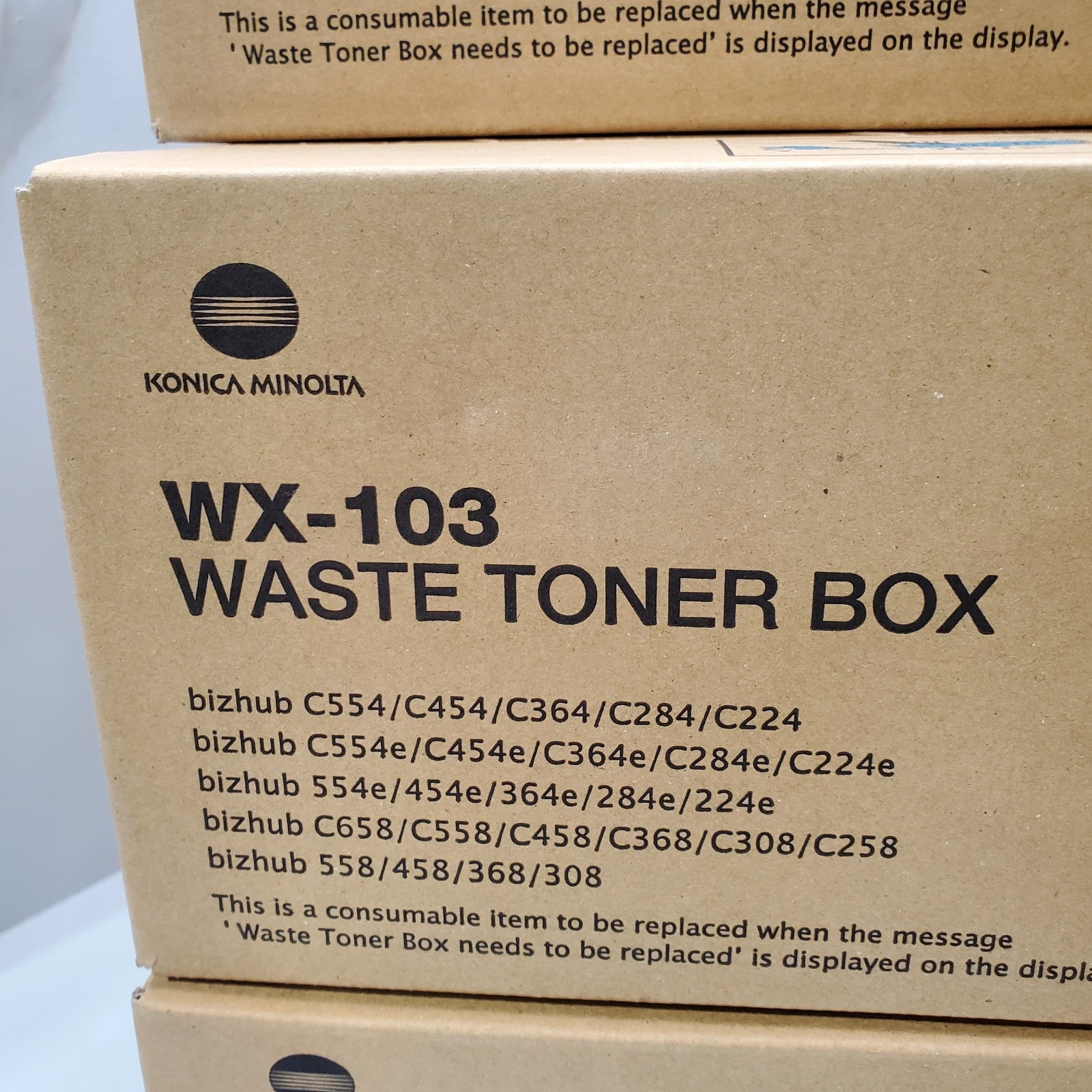 (Lot of 5) Konica Minolta WX103 Waste Toner Box Container A4NN0Y24