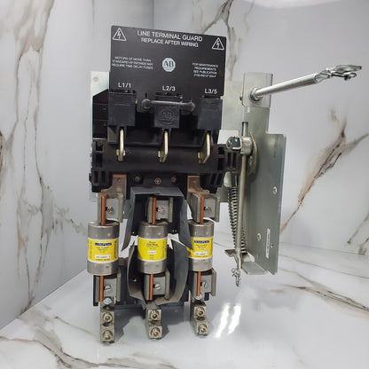 ALLEN-BRADLEY 400A DISCONNECT 1494V-DS400/D | W/ 1494V-FS400 & 3x LPJ-250SP0