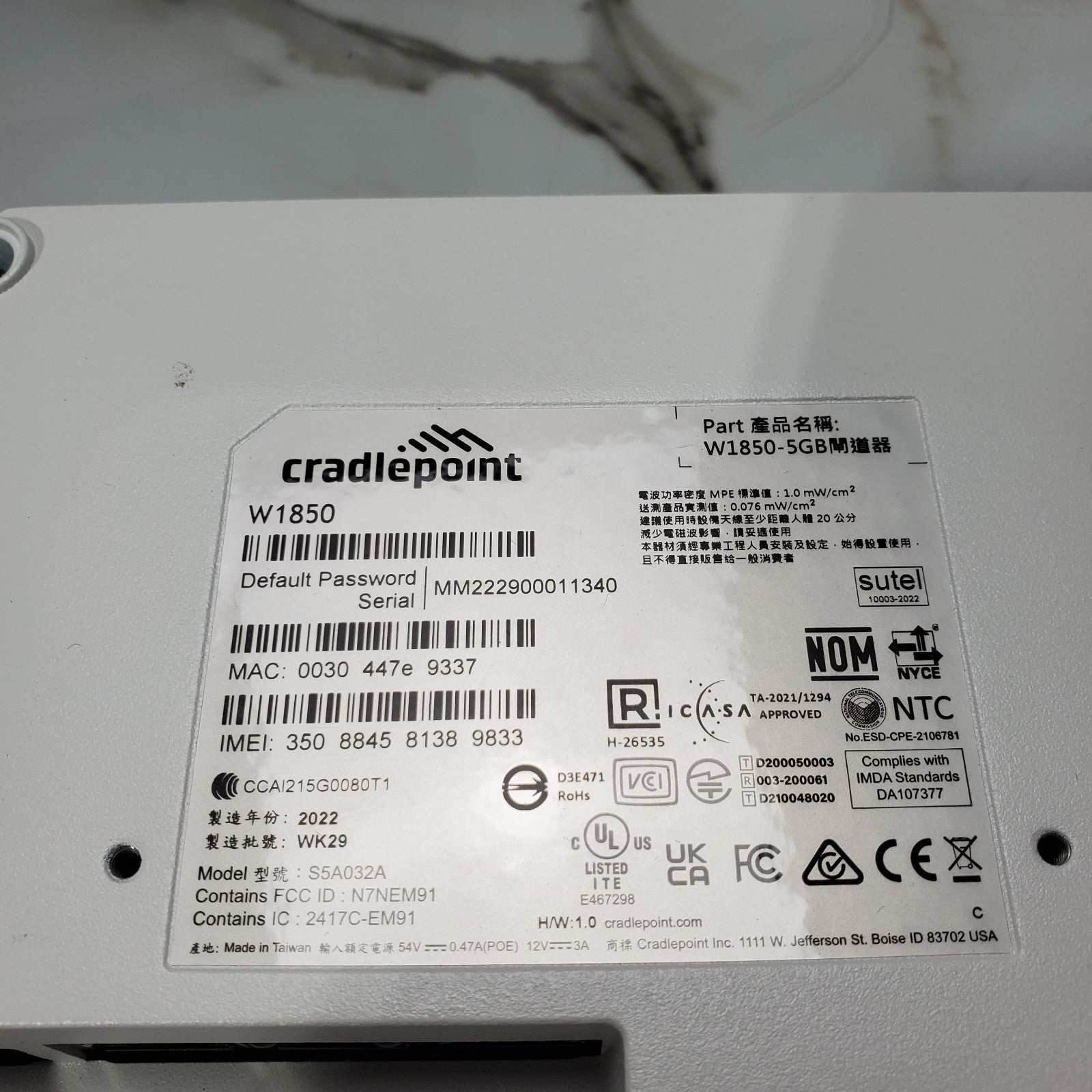(lot of 15) CRADLEPOINT W1850 Wireless Endpoint Adapter W18505GB, S5A032A *READ9