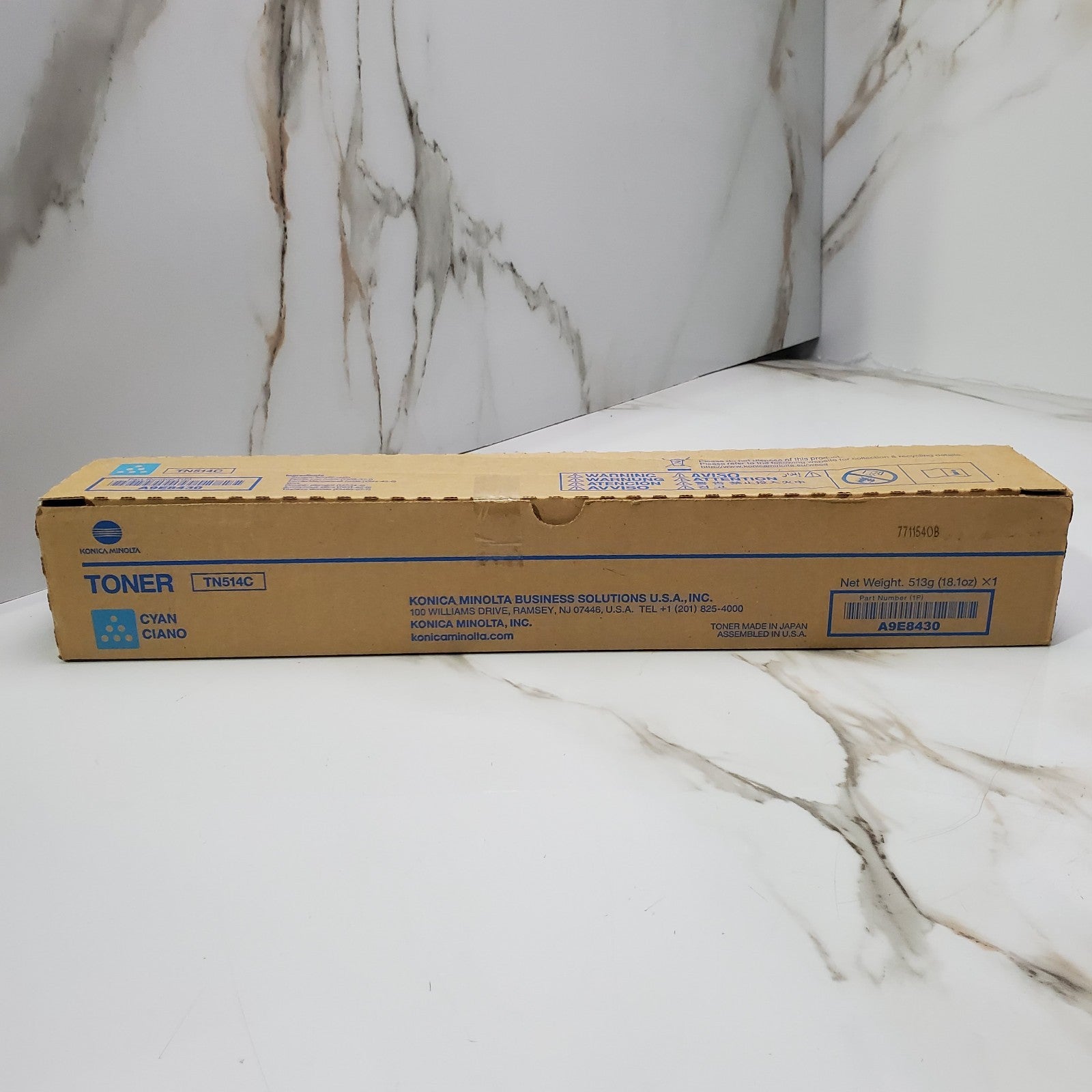 Konica Minolta TN514C (A9E8430) Cyan Toner Cartridge Genuine OEM Original0