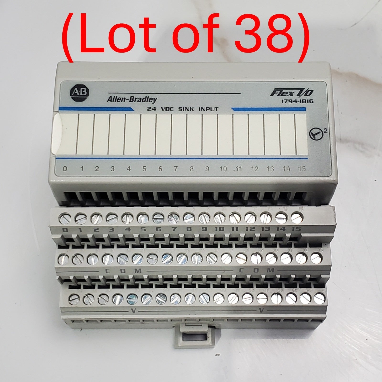 (Lot of 38) Allen Bradley 1794IB16 Flex I/O Input Module0