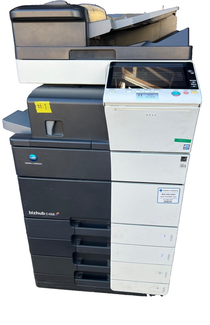 Konica Minolta bizhub C458 Color Copier/Printer/Scanner Low Meter 20K | 20190