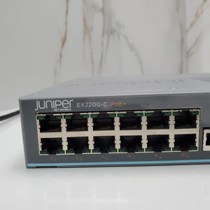 Juniper EX2200C12P2G 12Port Gigabit Ethernet PoE+ Compact Network Switch1