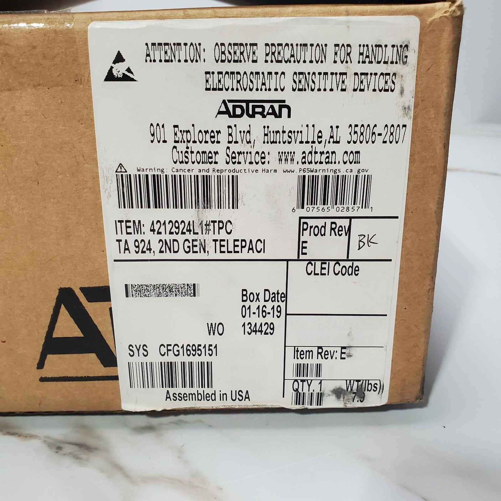 ADTRAN TA TOTAL ACCESS 924 2nd GEN 4212924L1#TPC VOIP SIP GATEWAY2