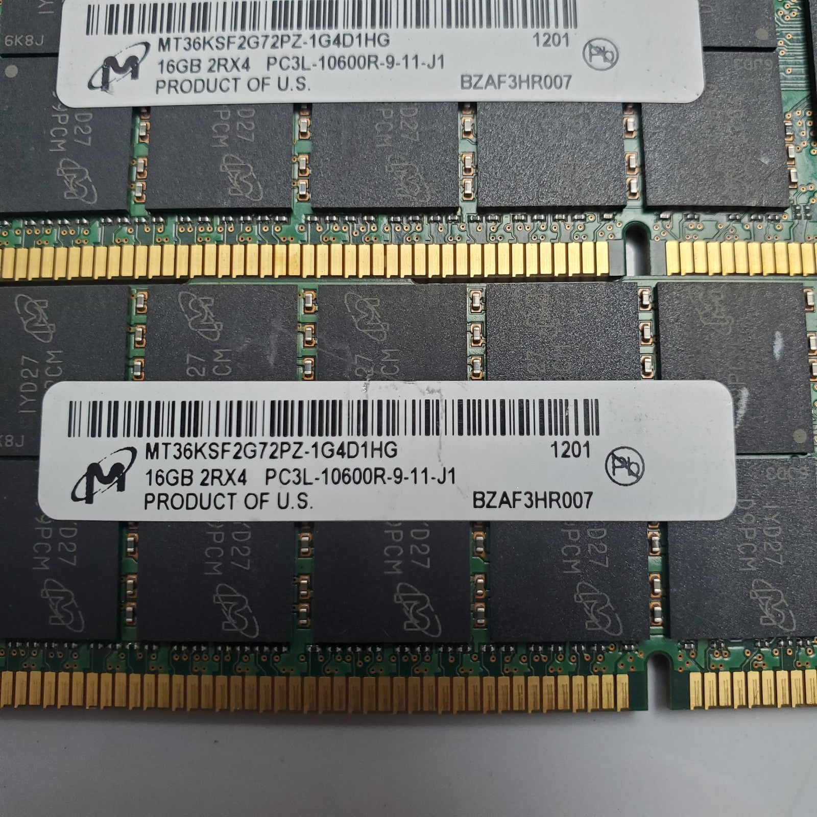 (Lot of 21) DDR3 /DDR3L 16GB Server Memory (Mixed Brand/Speed/Model)2