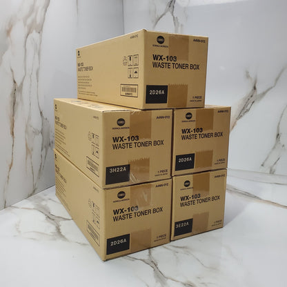 (Lot of 5) Konica Minolta WX103 Waste Toner Box Container A4NN0Y20