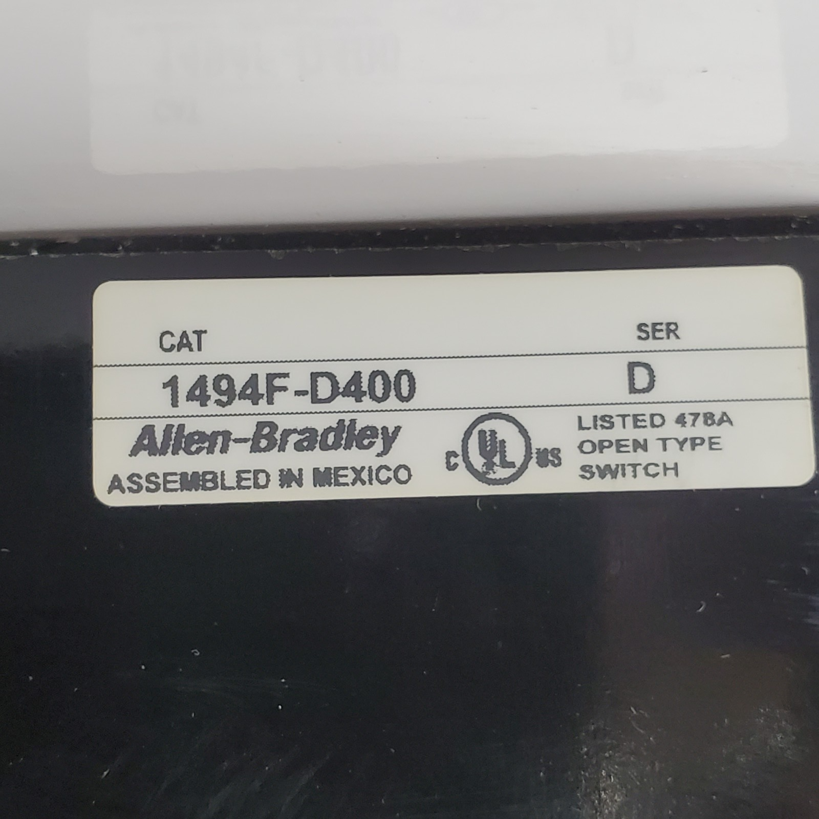 ALLEN BRADLEY DISCONNECT 1494F-D400/D | W/1494F-FS400 & 3x LPJ-250SP7