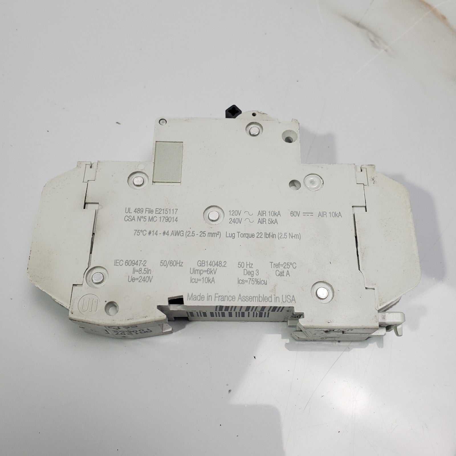 (Lot of 6) SCHNEIDER ELECTRIC C 20A 240V 60V C60 MULTI 9 601132