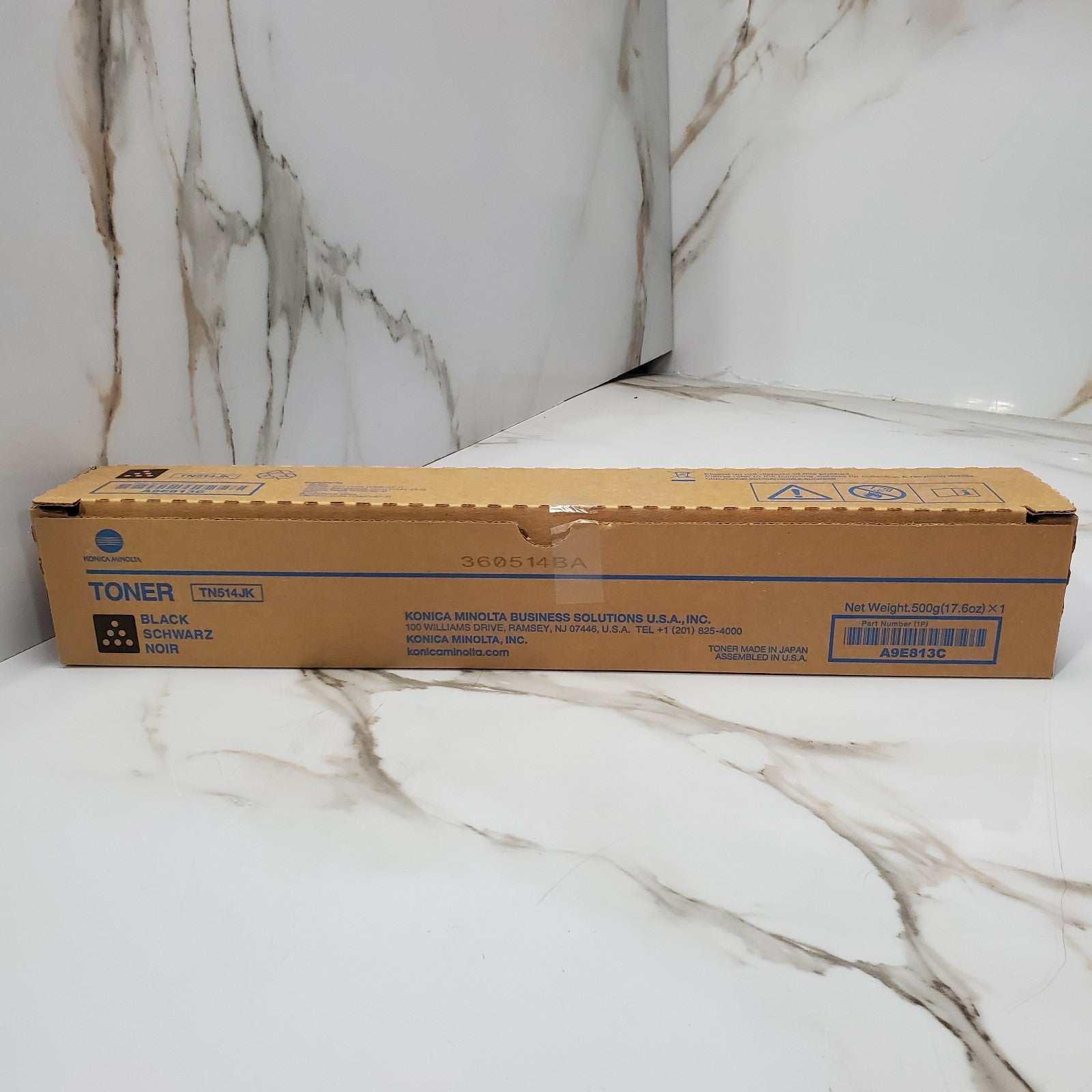 Genuine Konica Minolta TN514JK Black A9E813C Toner Cartridge Open Box0