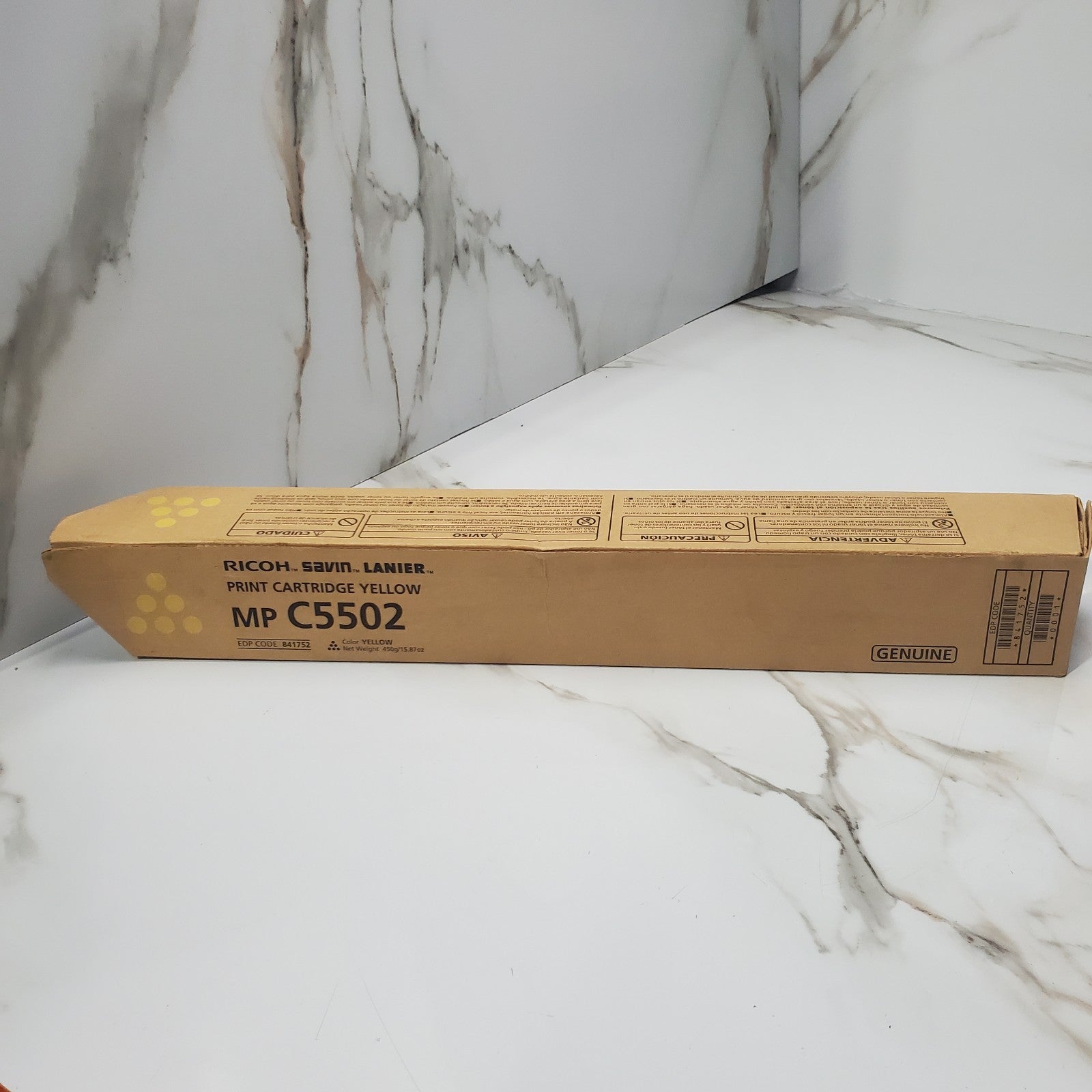 Ricoh 841752 Yellow Toner MP C5502 Genuine New OEM Boxed0