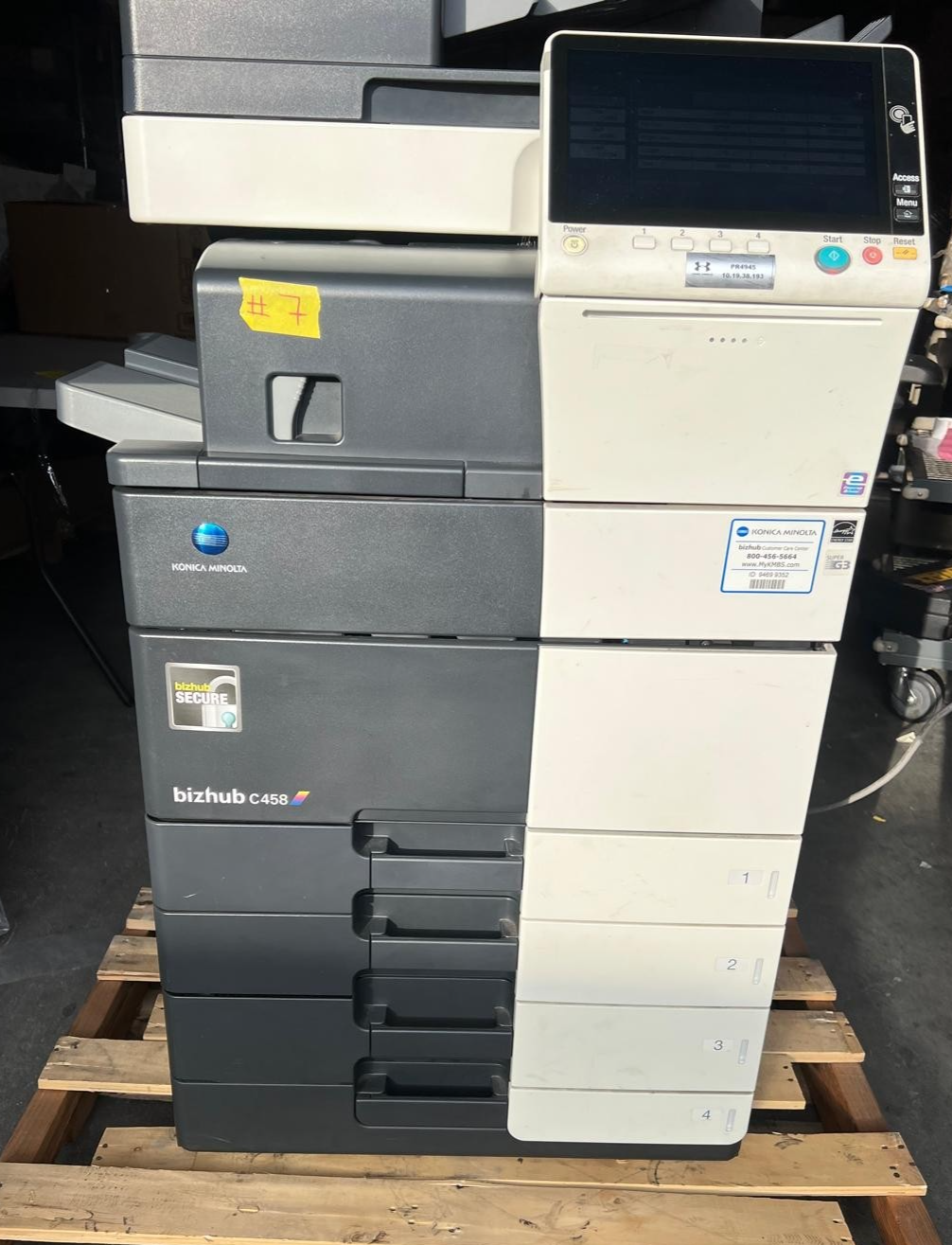 Konica Minolta bizhub C458 Color Copier/Printer/Scanner Meter 275K | 20170
