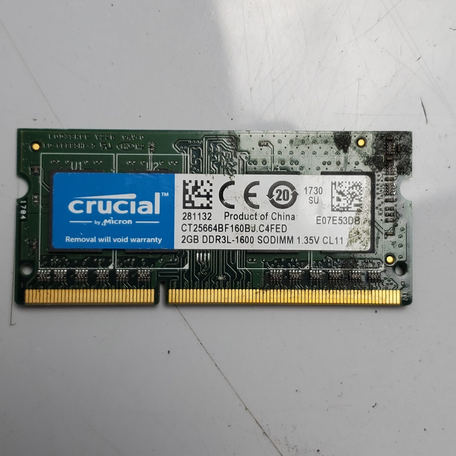 (Lot of 163) Apacer/Crucial 2GB Ram PC3/PC3L Laptop Rams SODIMM *READ*3