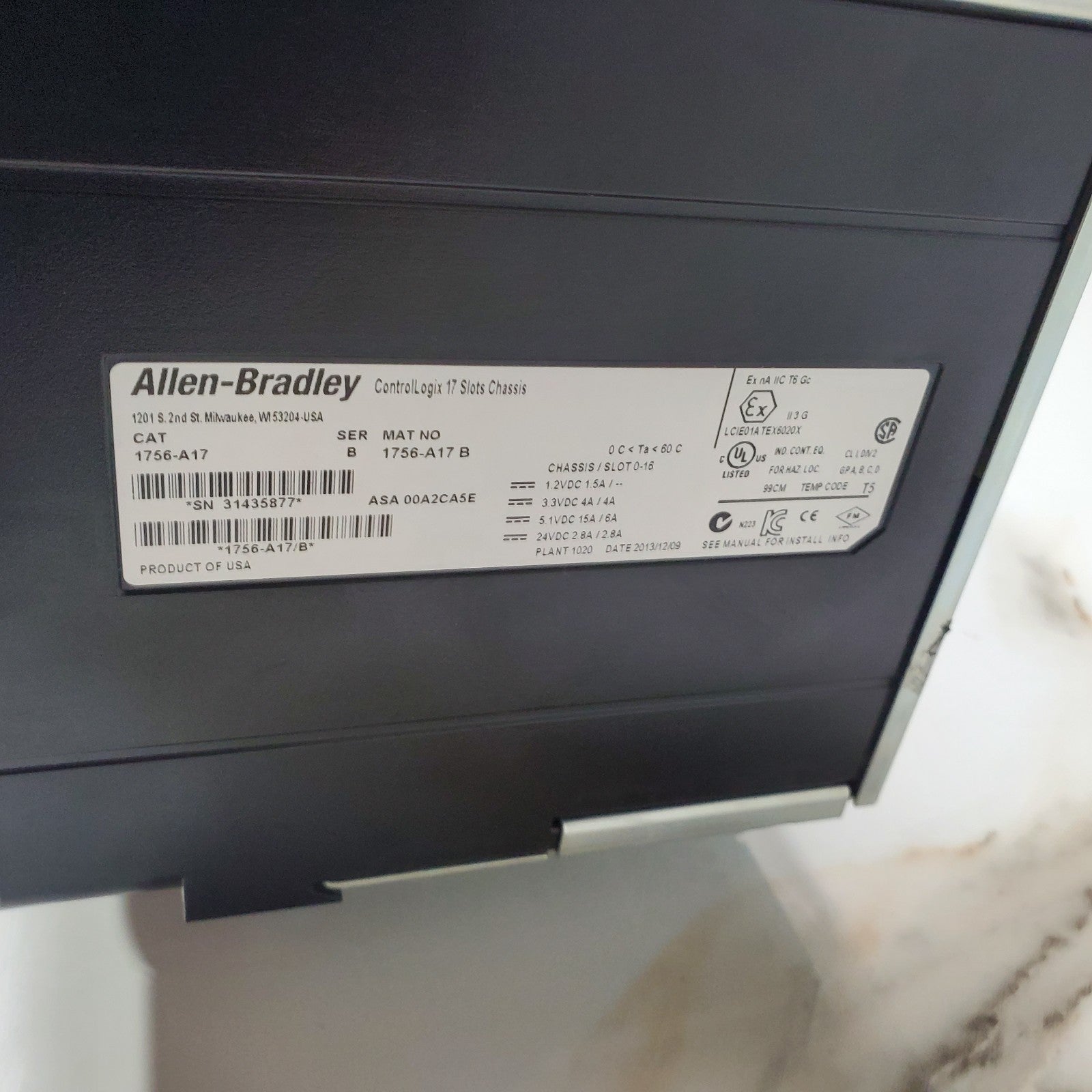 Allen Bradley Control Logix5572 Bundle Keys | EtherNet/IP & DC Modules8