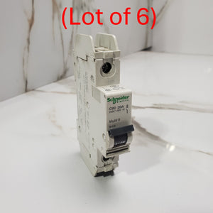 (Lot of 6) SCHNEIDER ELECTRIC C 20A 240V 60V C60 MULTI 9 601130