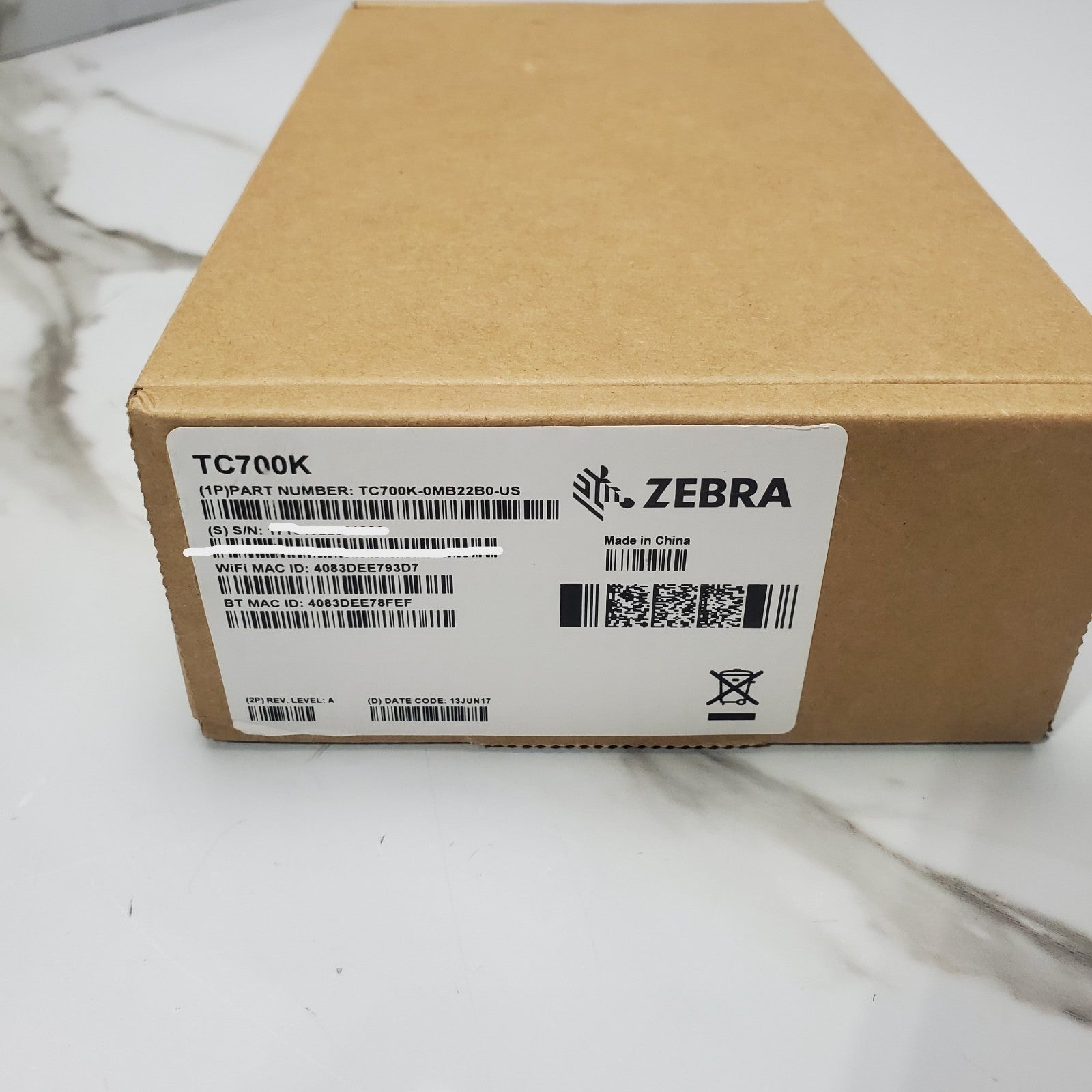 ZEBRA TC70 TC700K0MB22B0US Handheld Computer Barcode Scanner *OPEN BOX*1