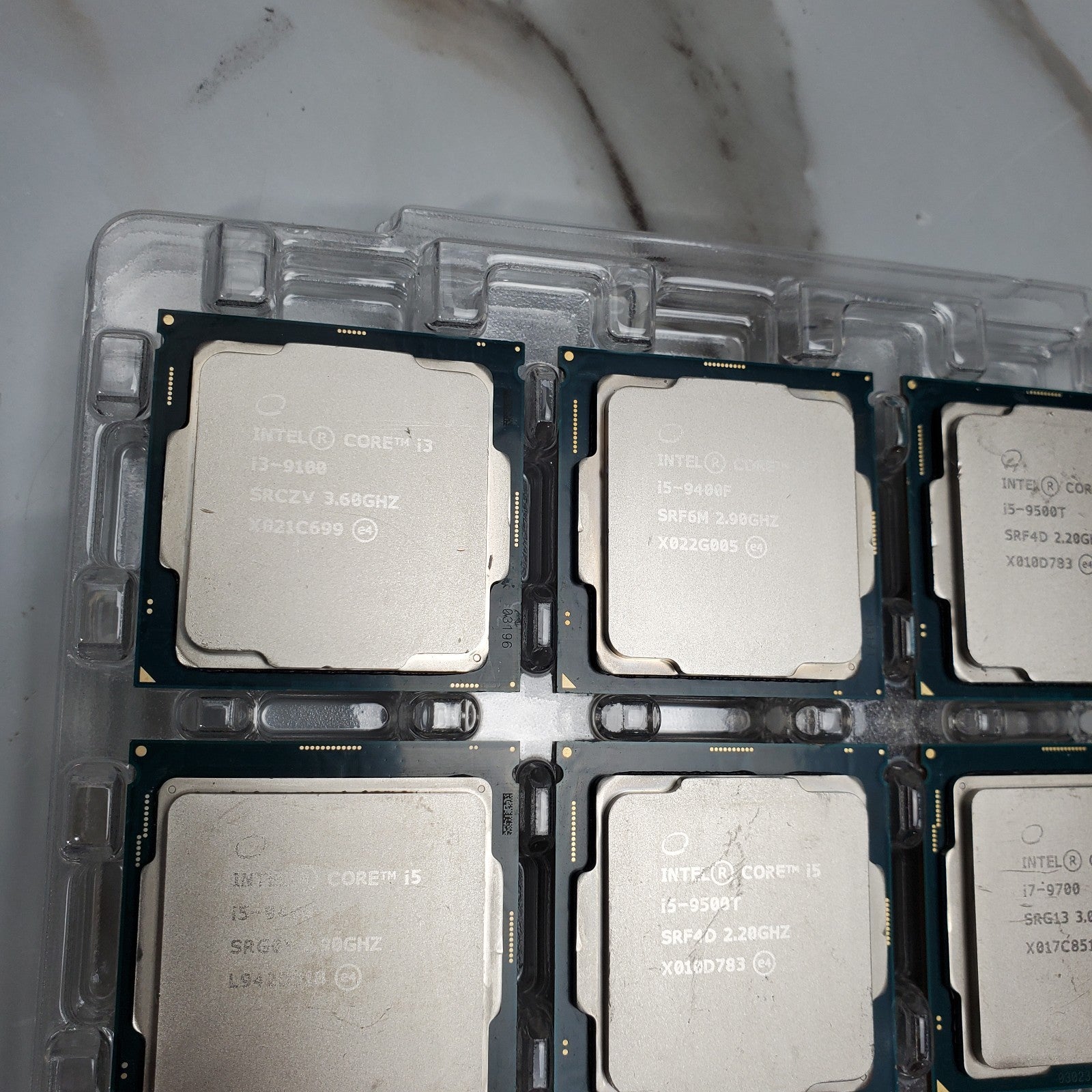 (Lot of 9) Intel 9th Gen Core i3 i5 i7 Desktop Processors – Mixed Lot - Read1