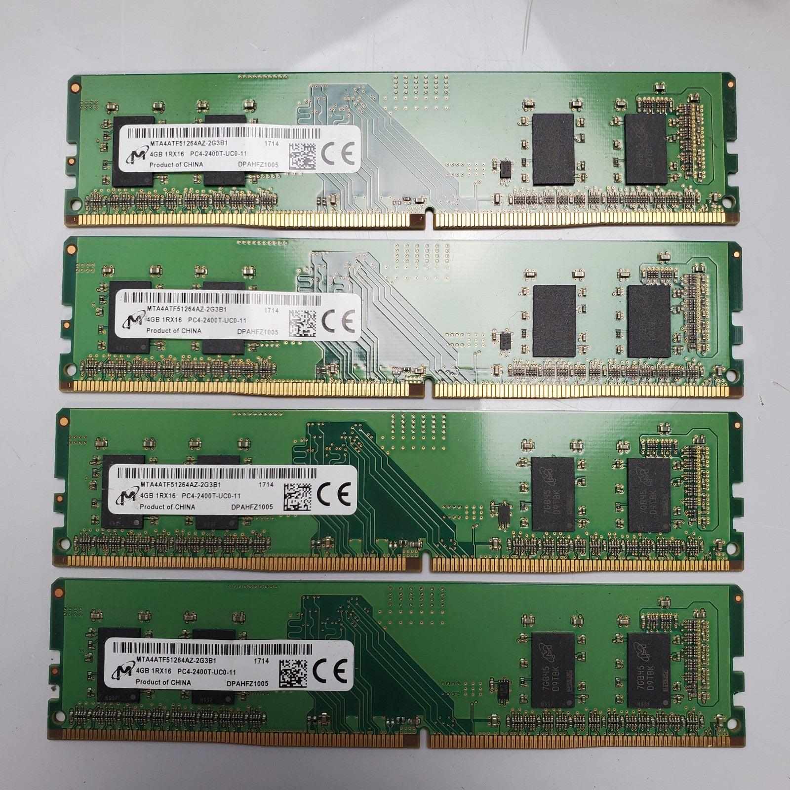 (LOT OF 42) MIXED MAJOR BRAND 4GB DDR4 Memory RAM/Mix Speed*READ*11