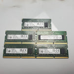 (Lot of 5) Mixed 16GB Ram (DDR4-3200) SODIMM Memory Kingston/Micron0