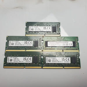 (Lot of 5) Mixed 16GB Ram (DDR4-3200) SODIMM Memory Kingston/Micron0