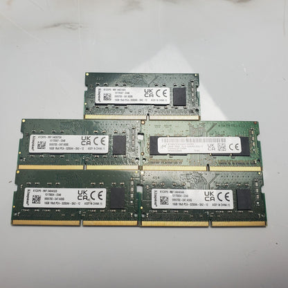 (Lot of 5) Mixed 16GB Ram (DDR4-3200) SODIMM Memory Kingston/Micron0