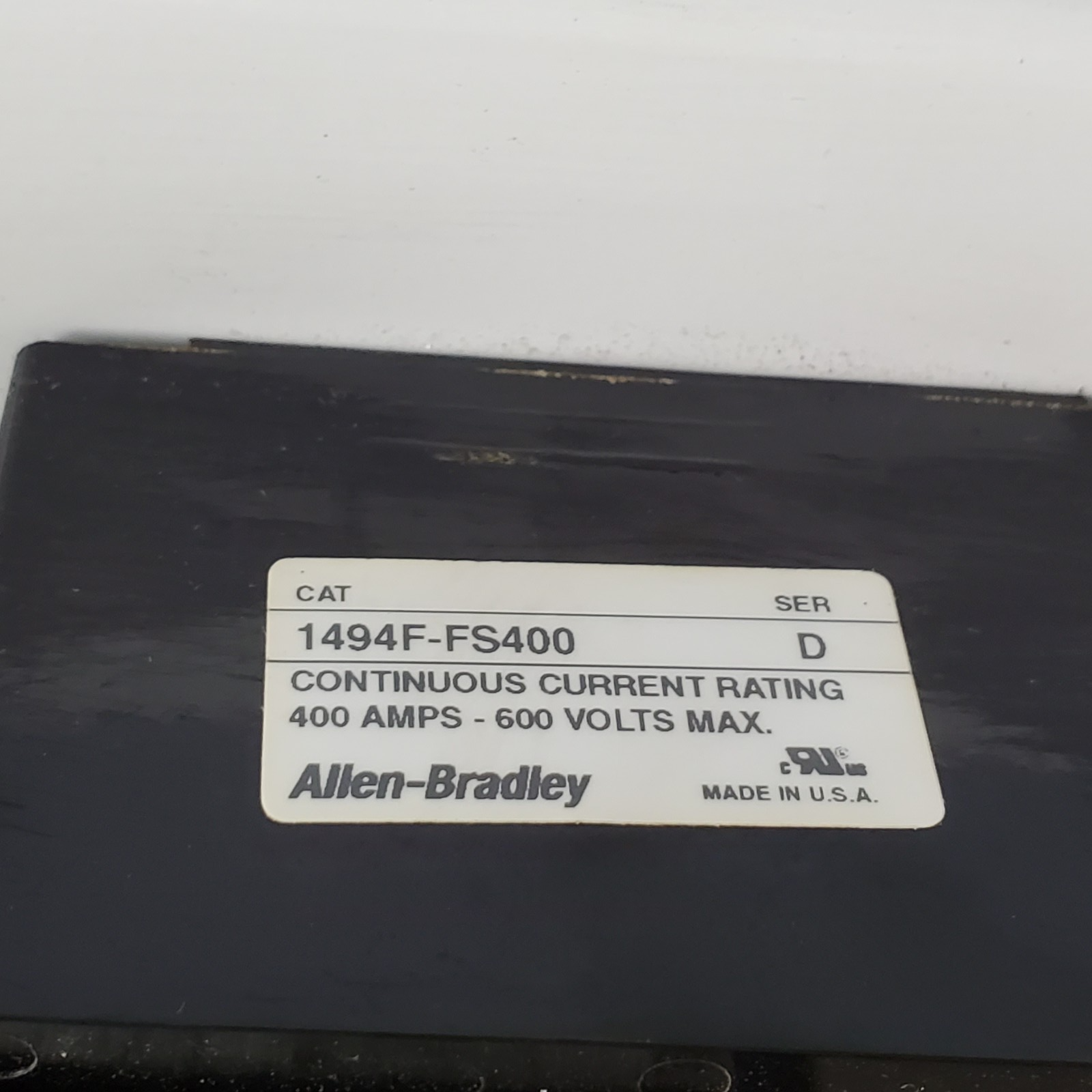 ALLEN BRADLEY DISCONNECT 1494F-D400/D | W/1494F-FS400 & 3x LPJ-250SP8